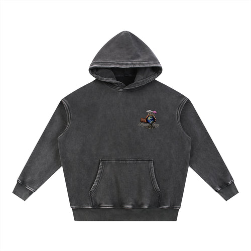 Snow Wash Fleece Oversize Hoodie